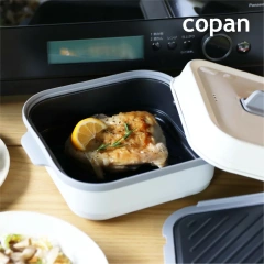 CB JAPAN copan 微波爐 多功能 調理鍋 微波爐專用 微波鍋 烤盤 蒸盤 烤鍋 煎鍋 圓形 方形