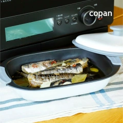 CB JAPAN copan 微波爐 多功能 調理鍋 微波爐專用 微波鍋 烤盤 蒸盤 烤鍋 煎鍋 圓形 方形