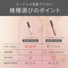 KOIZUMI小泉成器 美髮梳 無線瀏海梳 迷你電棒梳 KHR-6430 25年款