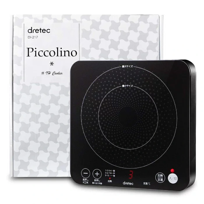 dretec DI-217 超小型 迷你 IH爐 電磁爐 桌上型 5段火力/保溫 磁吸電源線