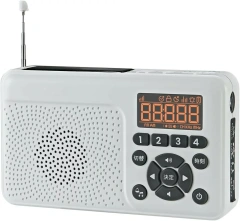 FRC多功能防災收音機地震 照明燈 手搖發電 USB日本製 FC-W118RD 25年款