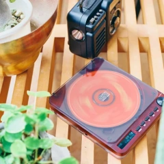 RELAX PIXEL TUNES 透明復古無線 CD播放器 USB充电式 便攜