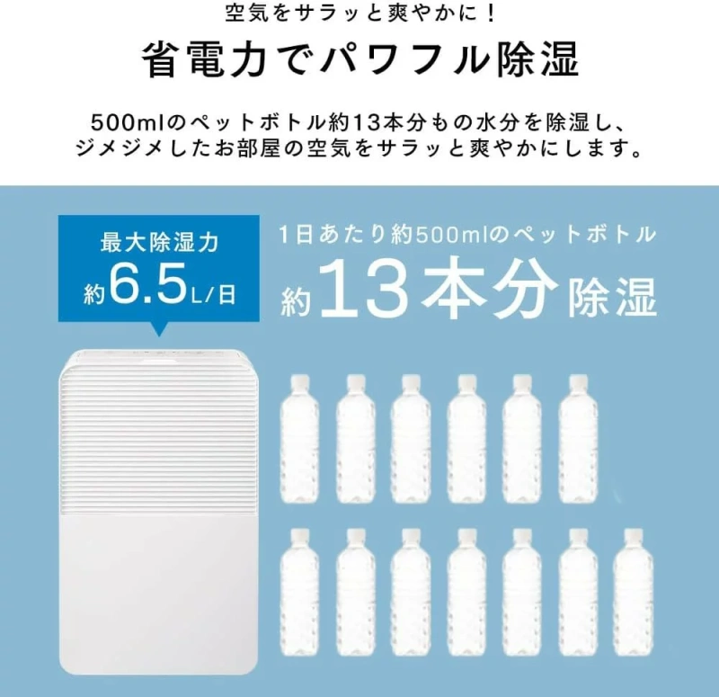 Iris Ohyama 除濕機 壓縮機式 衣物烘乾 梅雨季節對策 IJC-R65 25年款