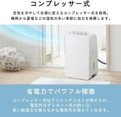 Iris Ohyama 除濕機 壓縮機式 衣物烘乾 梅雨季節對策 IJC-R65 25年款