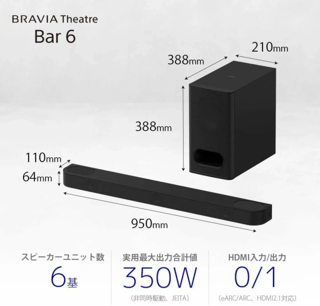 SONY索尼 聲道 SOUNDBAR 重低音喇叭 HT-B600 26年款