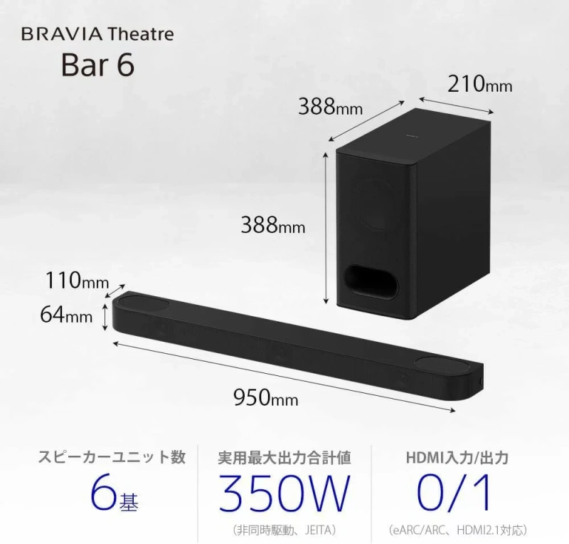 SONY索尼 聲道 SOUNDBAR 重低音喇叭 HT-B600 26年款