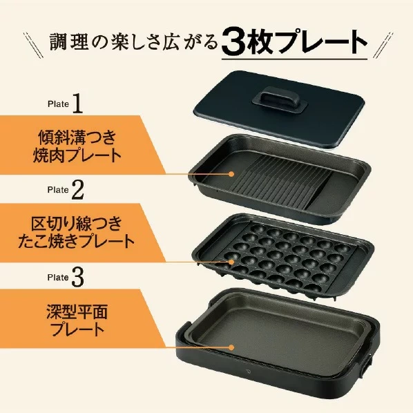 ZOJIRUSHI象印 鐵板燒烤組 三盤式 EA-KL30 26年款