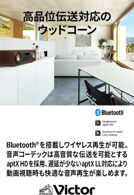 JVC 木質振膜 床頭音響 桌上型音響 CD Bluetooth USB EX-D6