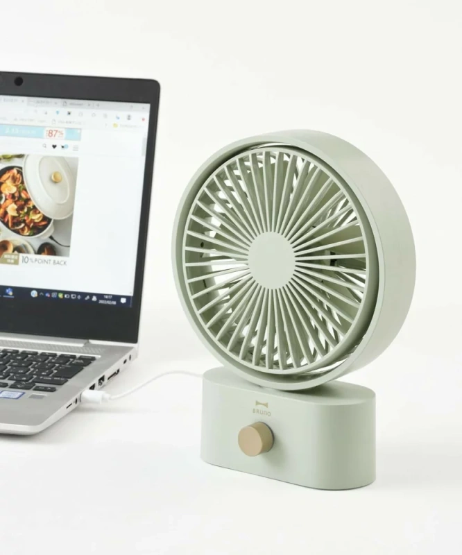 BRUNO 電風扇 小型便攜式 擺動桌用風扇 BDE061 26年款