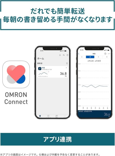 OMRON 歐姆龍 MC-6800B 電子體溫計 15秒快速測溫 預測式 OMRON connect APP 數據傳輸