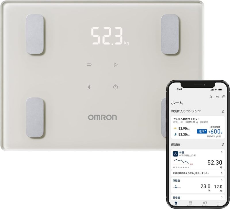 OMRON 歐姆龍 KRD-403T-B 體重體組成計 智慧體脂計 藍牙連線 自動傳輸 體脂肪率 BMI 骨骼肌率 A4輕巧設