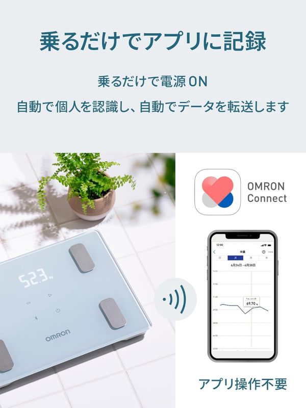 OMRON 歐姆龍 KRD-403T-B 體重體組成計 智慧體脂計 藍牙連線 自動傳輸 體脂肪率 BMI 骨骼肌率 A4輕巧設