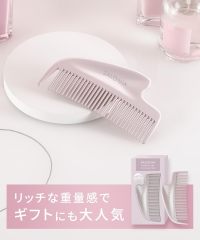 SALONIA Glossy Care 金屬刮痧梳｜純金屬護髮梳｜抗靜電美髮梳｜瀏海整理｜按摩刮痧二合一｜送禮推薦