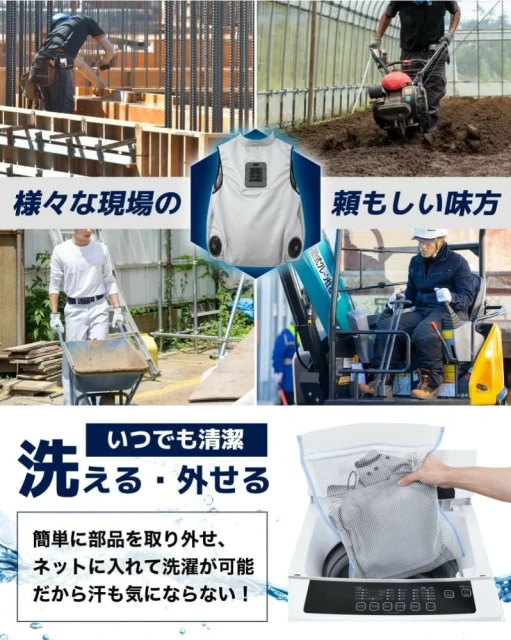 THANKO 冷藏服風扇衣空調服風扇背心TKCV24散熱降溫消暑3段風量 TKCV23S後繼
