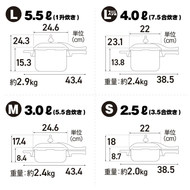 朝日輕金屬 零秒活力鍋 日本製 朝日鍋 壓力鍋 直火 IH爐適用 大容量 5.5L /4L /3L /2.5L 含關稅