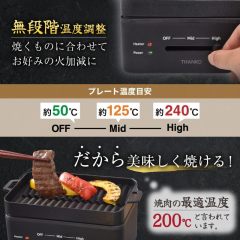 THANKO YAKUNKSBK 單人燒肉機 個人電烤盤 燒肉烤盤 少煙燒烤機 高火力 不沾塗層 小型電烤爐