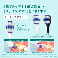 Panasonic 國際牌 Doltz 音波電動牙刷 EW-DA49-K 黑色｜USB充電｜附收納盒