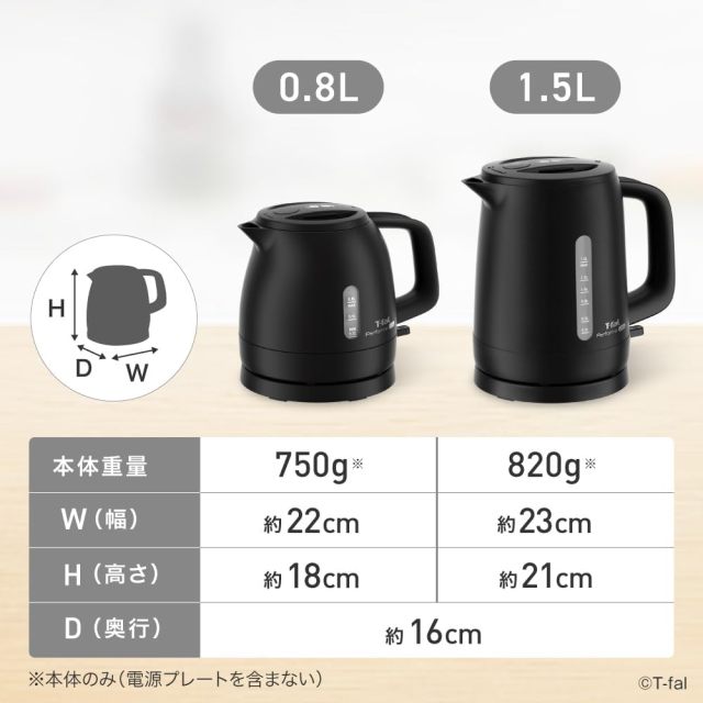 T-fal 特福 Performa Lock 電熱水壺 KO1628J0 1.5L 黑色｜大容量｜自動斷電