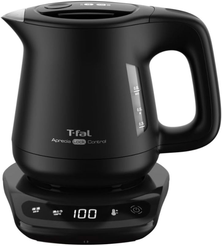 T-fal 特福 Aprecia Lock Control 電熱水壺 KO8601J0 0.8L 白色｜8段溫度設定｜保溫功能｜防傾倒鎖定