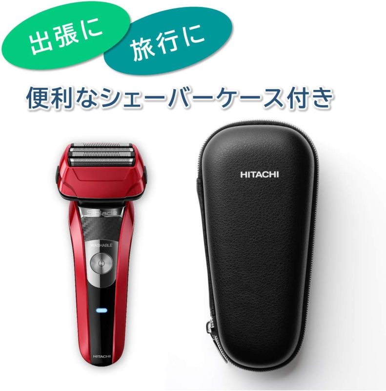 HITACHI 日立 S-blade 四刀頭電動刮鬍刀｜乾濕兩用｜全機可水洗｜全球電壓