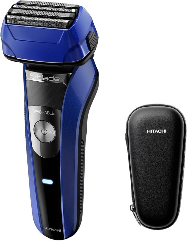HITACHI 日立 S-blade 四刀頭電動刮鬍刀｜乾濕兩用｜全機可水洗｜全球電壓