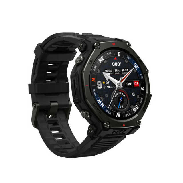 Amazfit T-Rex 3 Pro 智慧手錶 48mm Tactical Black 戰術黑｜GPS定位｜離線地圖｜健康監測｜藍牙通話
