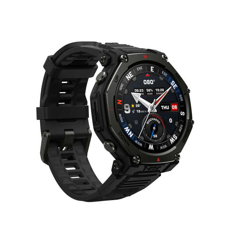 Amazfit T-Rex 3 Pro 智慧手錶 48mm Tactical Black 戰術黑｜GPS定位｜離線地圖｜健康監測｜藍牙通話