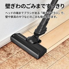 SHARP 夏普 EC-HR8A1-B 無線直立式吸塵器｜1.5kg輕量機身｜旋風式集塵｜強力吸力｜快速充電｜附收納底座｜9件配件｜黑色｜日本限定款