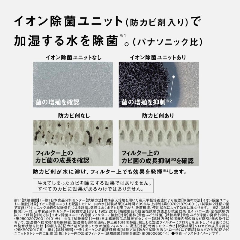 Panasonic 國際牌 FE-KF07D-W 氣化式加濕器｜適用約19畳｜節能加濕｜靜音運轉｜Misty White 霧白色
