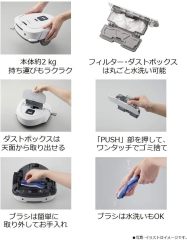 Panasonic松下 RULO Mini無線掃地機器人 MC-RSC10-W 適用於硬質地板