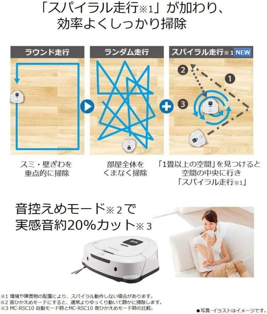 Panasonic松下 RULO Mini無線掃地機器人 MC-RSC10-W 適用於硬質地板