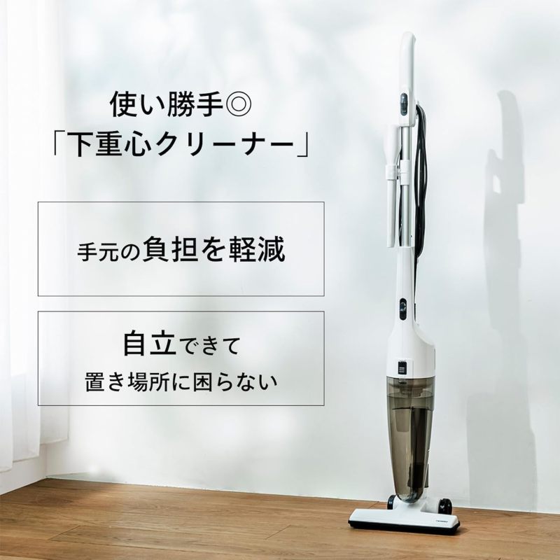 TWINBIRD雙鳥 有線直立式手持兩用吸塵器 輕量型 強力吸力 適 白色 TC-E124SPW