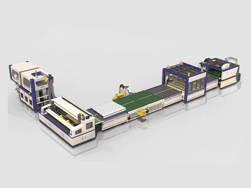 Vista General de la Línea de Producción de Colchones