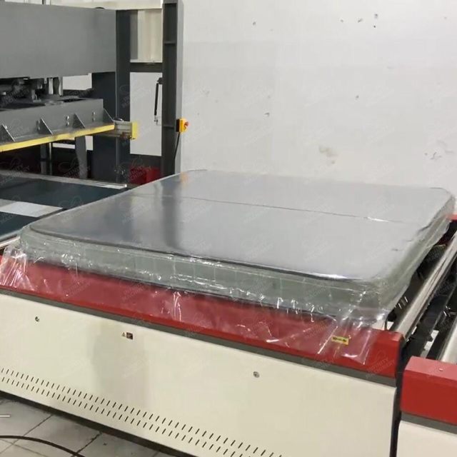 IF-BCR8 Full Automatic Mattress Compress Fold Roll & Packaging Machine