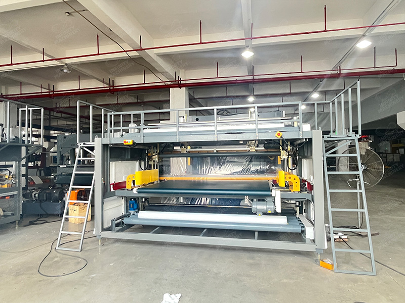 Automatic Mattress Roll Packing Machine in Operation