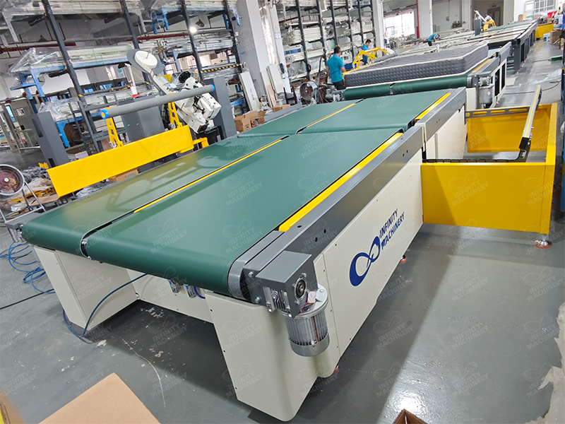 M&aacute;quina de ribeteado totalmente autom&aacute;tica IF-T5 vista lateral