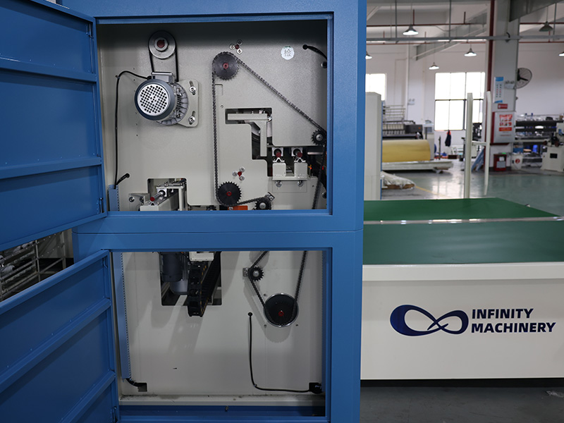 L&iacute;nea de producci&oacute;n de m&aacute;quina de quilting y cizalla de paneles para colchones