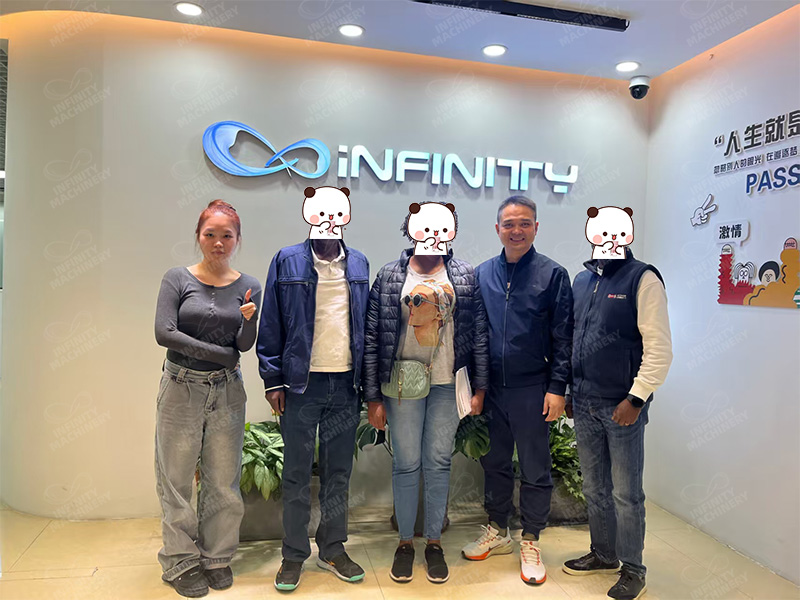 A photo with the client