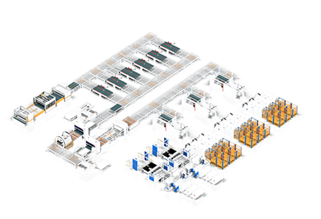 Assembly & Glue Spray Line