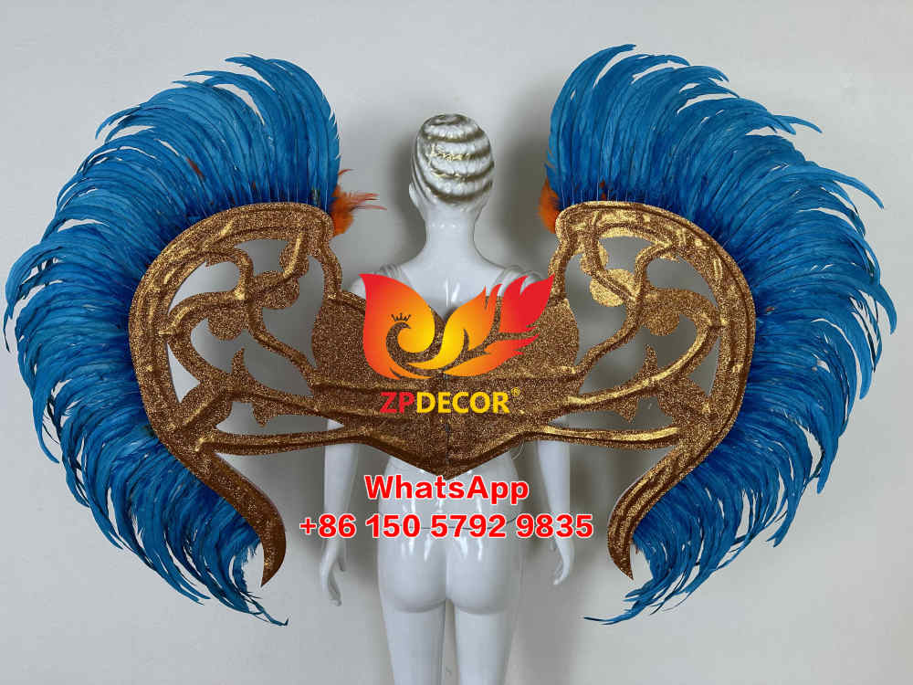 Zpdecor Supply Rooster Tail Feathers Trim Wing Backpack