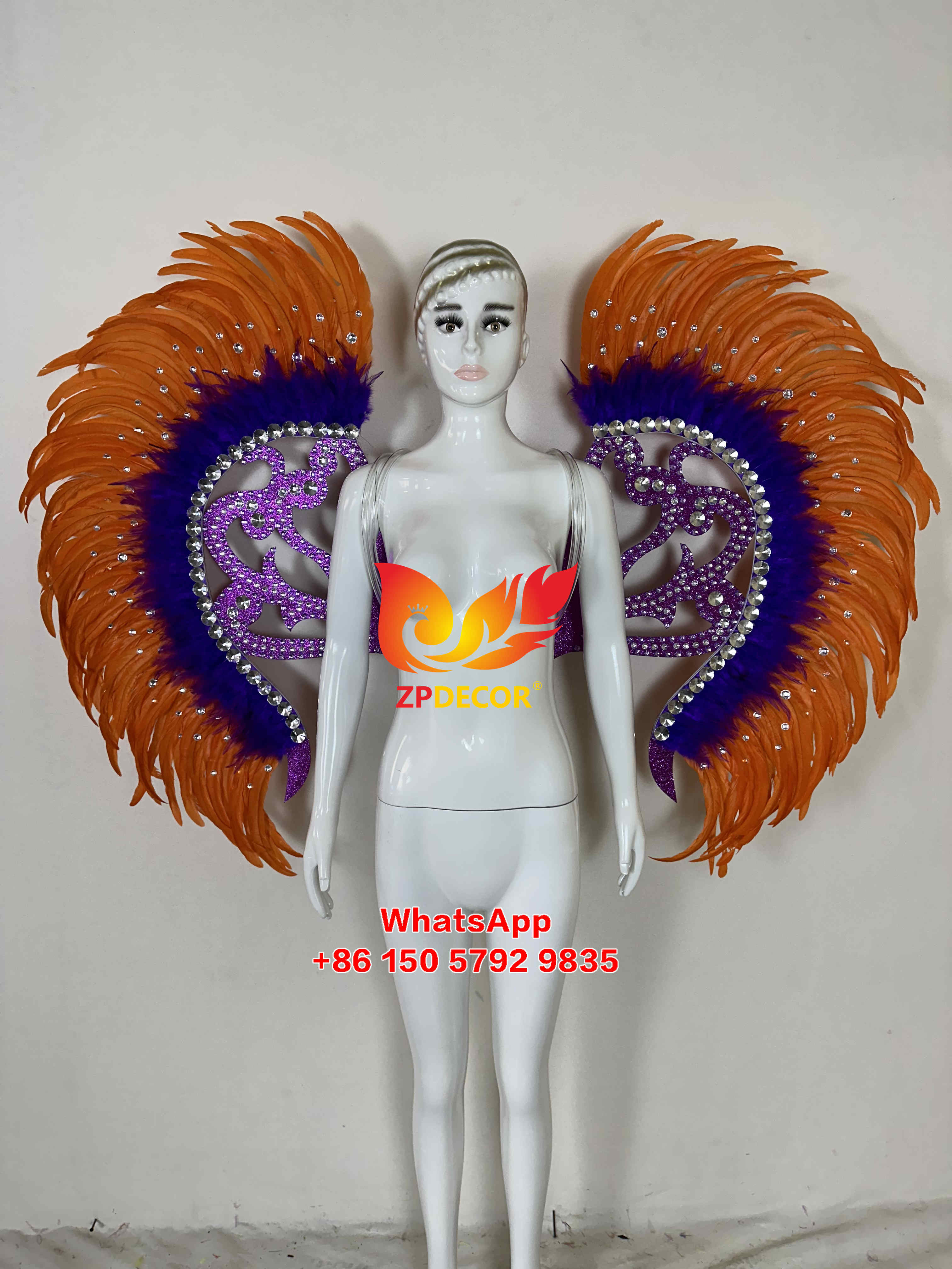 Zpdecor Coque Feathers Carnival Costumes Outfits