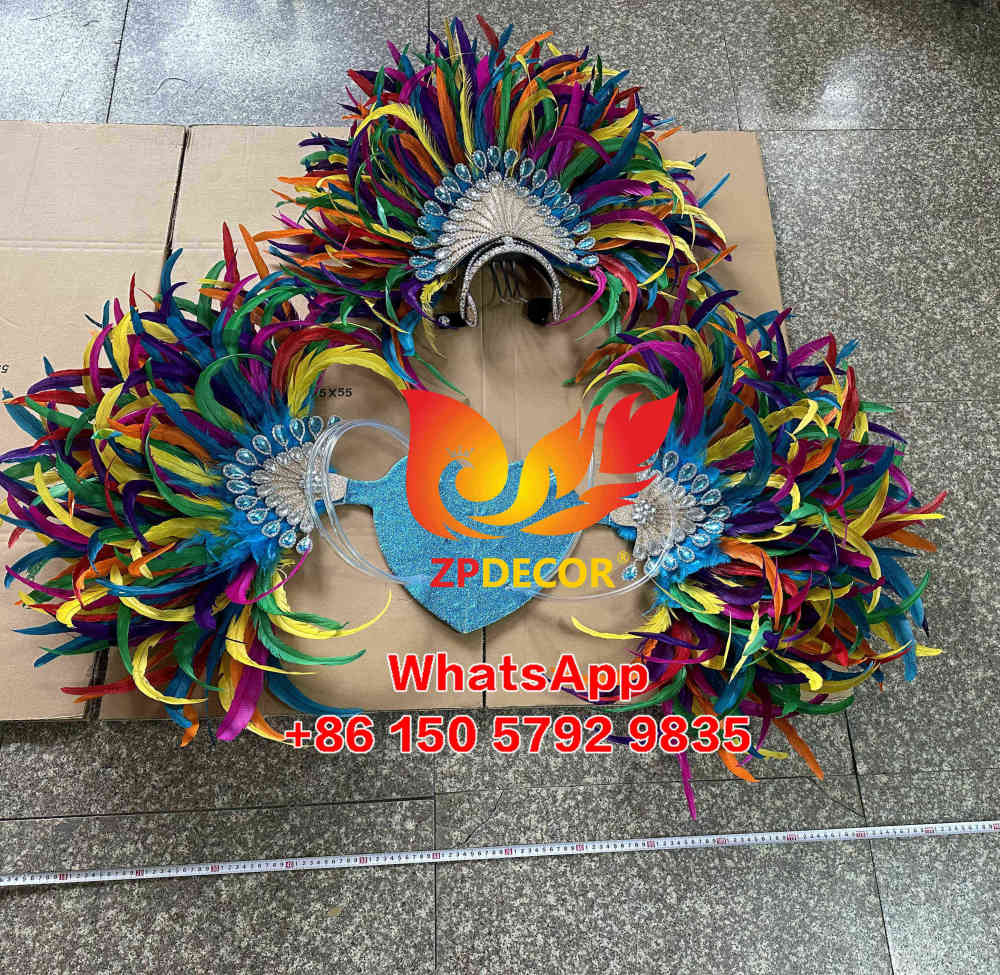 Zpdecor Feathers Handmade Rooster Tail Feathers Carnival Costumes Outfits
