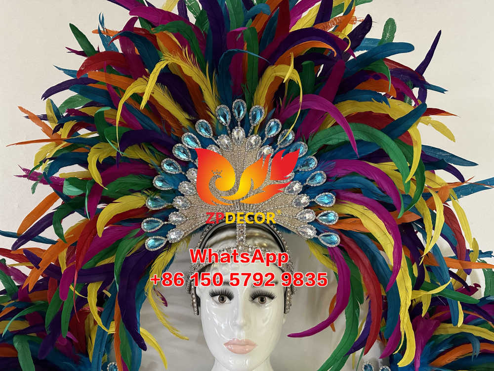 Zpdecor Feathers Handmade Rooster Tail Feathers Carnival Costumes Outfits