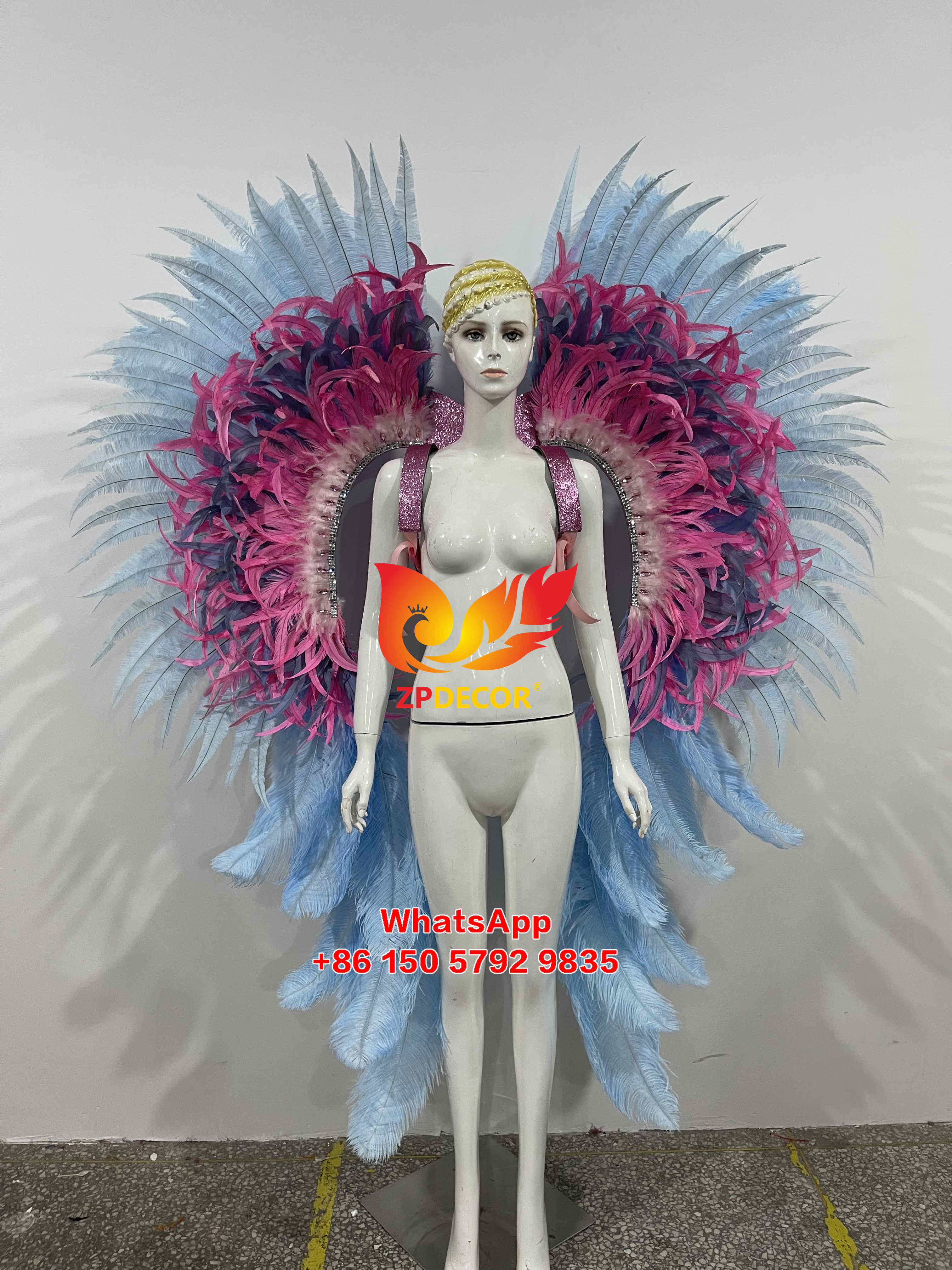 Zpdecor Feathers Made Ostrich Feathers Carnival Costumes Outfits