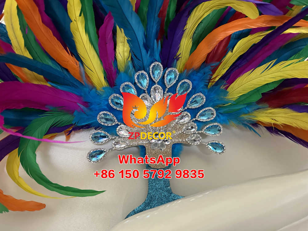 Zpdecor Feathers Handmade Rooster Tail Feathers Carnival Costumes Outfits