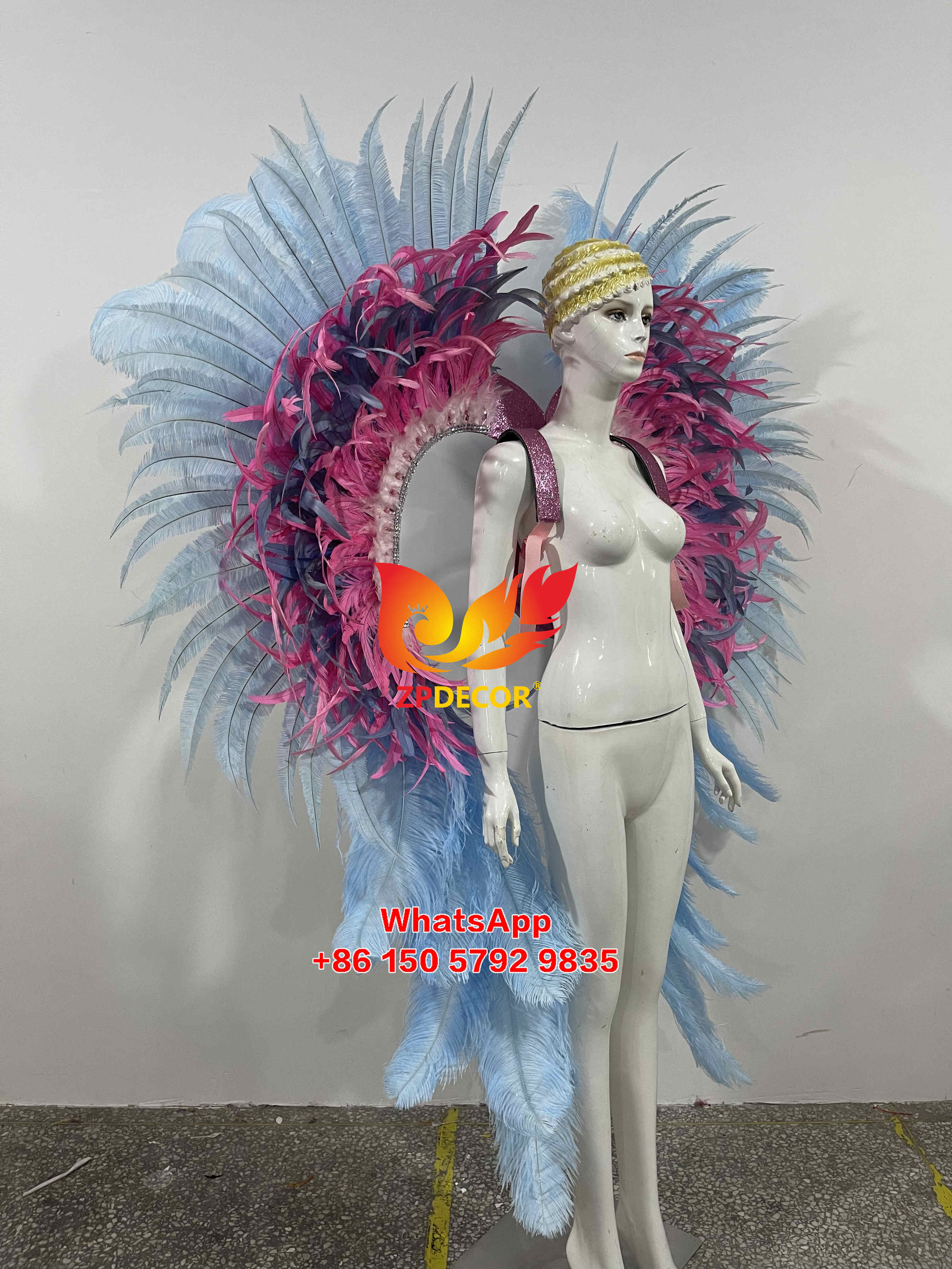 Zpdecor Feathers Made Ostrich Feathers Carnival Costumes Outfits