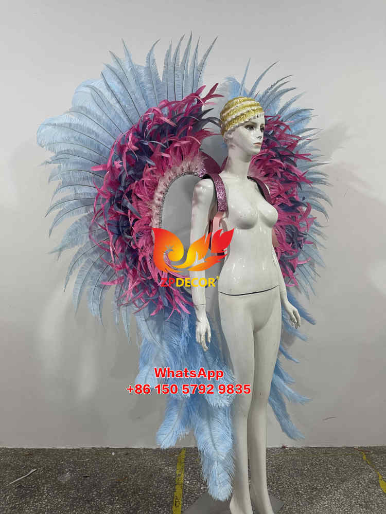 Zpdecor Feathers Made Ostrich Feathers Carnival Costumes Outfits
