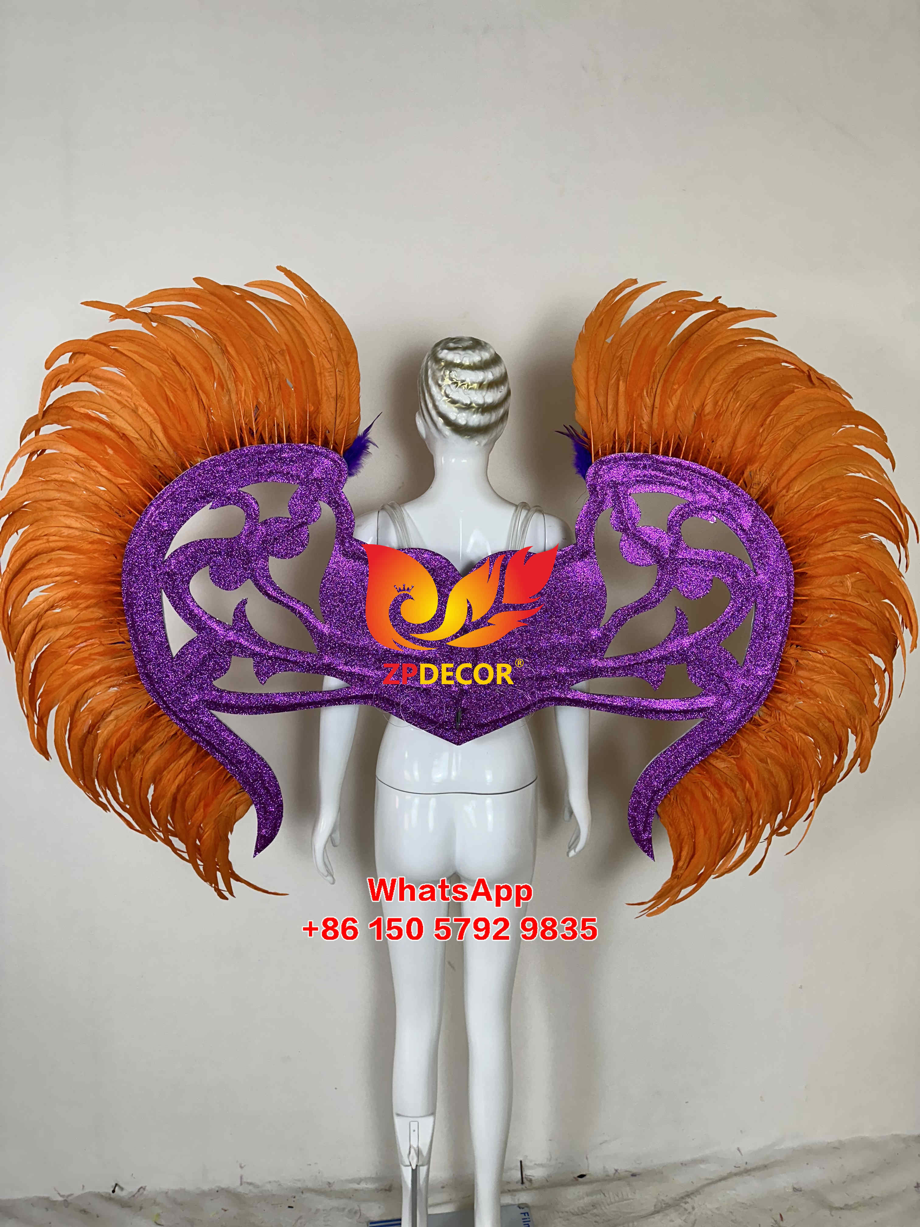 Zpdecor Coque Feathers Carnival Costumes Outfits