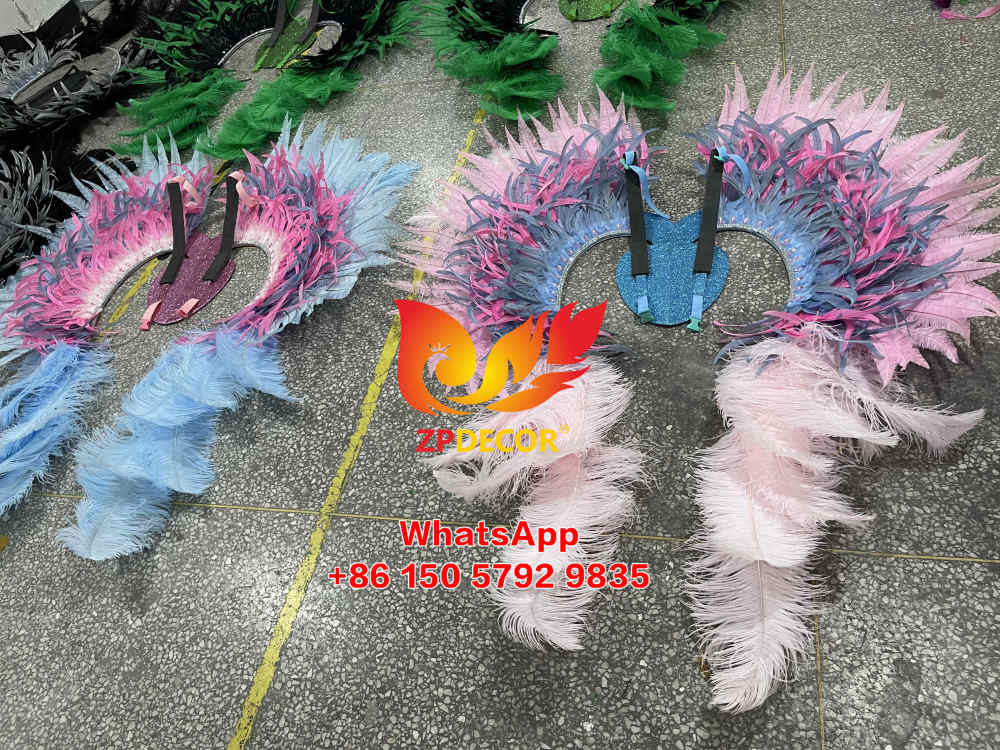 Zpdecor Feathers Made Ostrich Feathers Carnival Costumes Outfits