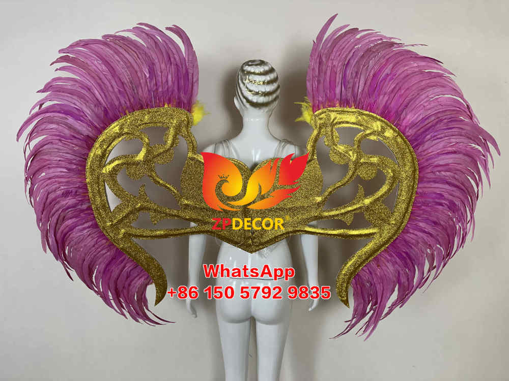 Zpdecor Handmade Rooster Tail Feathers Carnival Costumes Outfits